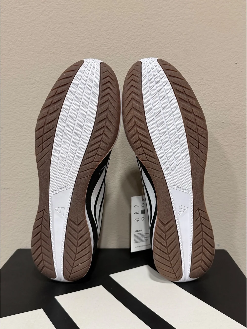 Size 10 - Adidas Predator Club Sala Indoor Soccer “Black White”